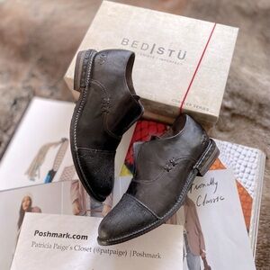 Bed Stu Leather Rose Flats